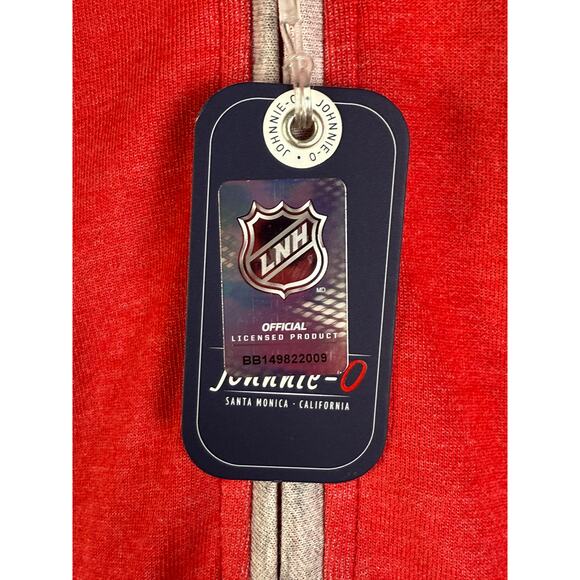 Johnnie O Detroit Redwings NHL Sully 1/4 Zip Long Sleeve Red Mens 2XL NEW NWT - Picture 5 of 10